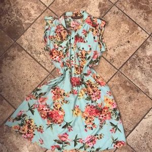 Floral Short Sleeve Dress